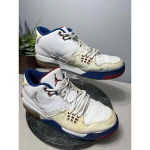 RARE‎ Nike Air Jordan Flight 23 Jumpman Shoes White Silver Blue Red 11.5